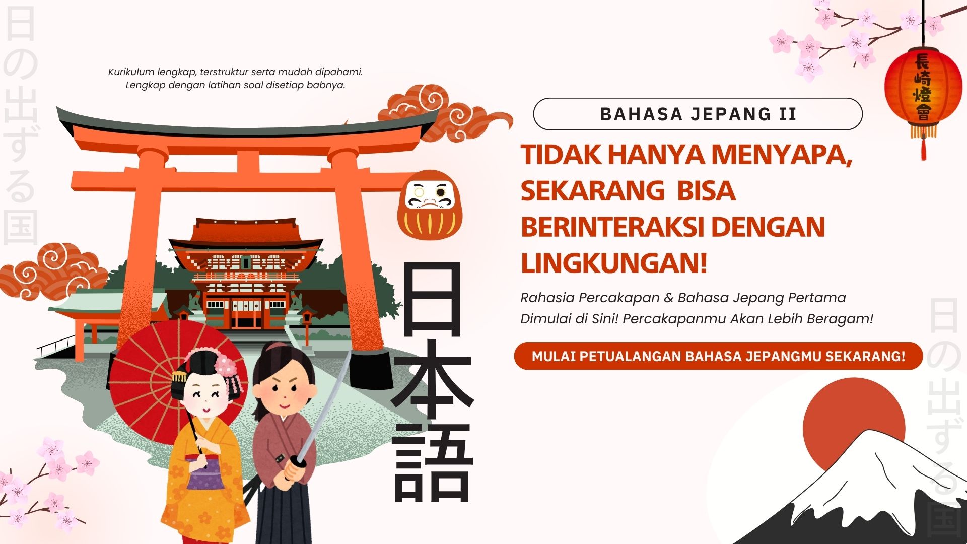 Bahasa Jepang 2 – Tidak Hanya Menyapa, Sekarang Bisa Berinteraksi dengan Lingkungan!